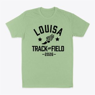 Louisa May Alcott Elementary School Track and Field Classic Dad T-Shirt