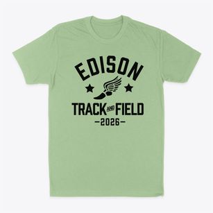 Edison High School Track and Field Classic Dad T-Shirt