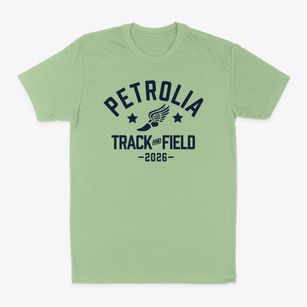 Petrolia High School Track and Field Classic Dad T-Shirt