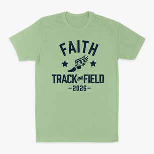 Faith Academy School Track and Field Classic Dad T-Shirt