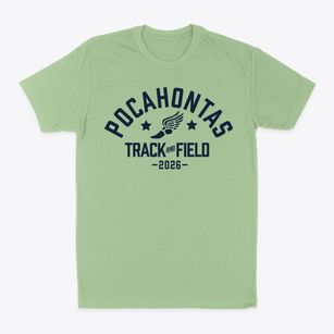 Pocahontas Elementary School Track and Field Classic Dad T-Shirt
