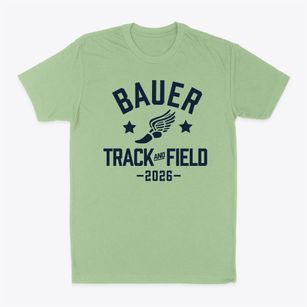 Bauer Elementary School Track and Field Classic Dad T-Shirt