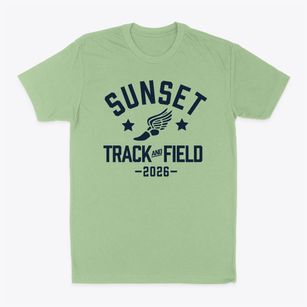Sunset Elementary School Track and Field Classic Dad T-Shirt