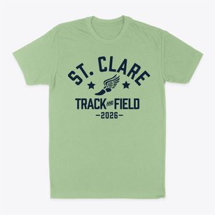 Saint Clare School Track and Field Classic Dad T-Shirt