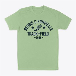 Bessie C Fonvielle Elementary School Track and Field Classic Dad T-Shirt