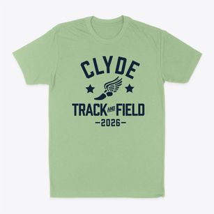 Clyde High School Track and Field Classic Dad T-Shirt