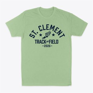 Saint Clement School Track and Field Classic Dad T-Shirt