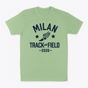 Milan Middle School Track and Field Classic Dad T-Shirt