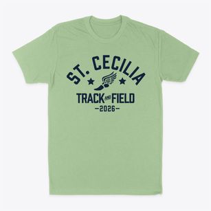 Saint Cecilia School Track and Field Classic Dad T-Shirt