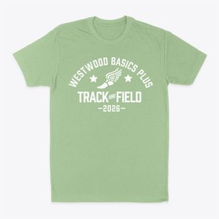 Westwood Basics Plus School Track and Field Classic Dad T-Shirt