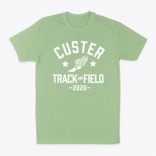Custer Elementary School Track and Field Classic Dad T-Shirt