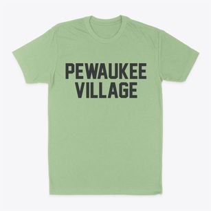 Pewaukee Village Wisconsin Classic Block Classic Dad T-Shirt