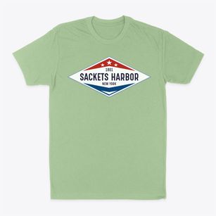 Sackets Harbor New York Diamond Star Classic Dad T-Shirt