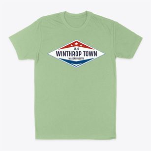 Winthrop Town Massachusetts Diamond Star Classic Dad T-Shirt