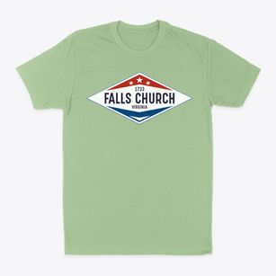 Falls Church Virginia Diamond Star Classic Dad T-Shirt