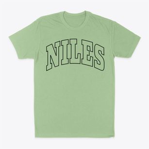 Niles Michigan Trendy Block Classic Dad T-Shirt