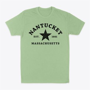 Nantucket Massachusetts Star Classic Dad T-Shirt