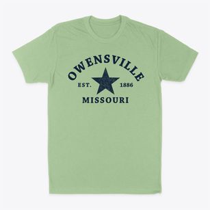 Owensville Missouri Star Classic Dad T-Shirt