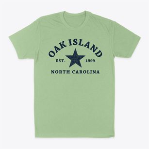 Oak Island North Carolina Star Classic Dad T-Shirt