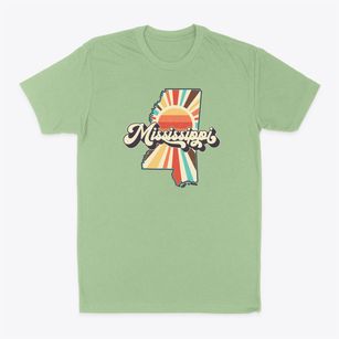  Mississippi Retro Art Classic Dad T-Shirt