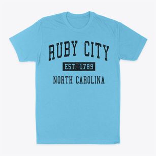 Ruby City North Carolina Classic Established Classic Dad T-Shirt