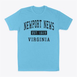 Newport News Virginia Classic Established Classic Dad T-Shirt