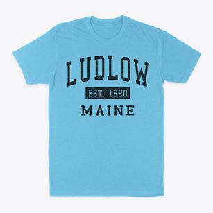 Ludlow Maine Classic Established Classic Dad T-Shirt