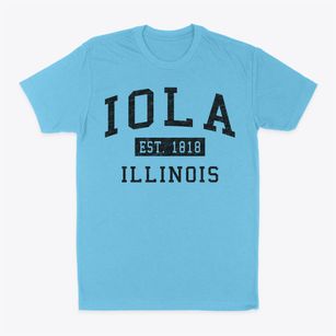 Iola Illinois Classic Established Classic Dad T-Shirt