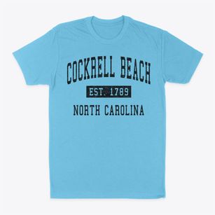 Cockrell Beach North Carolina Classic Established Classic Dad T-Shirt