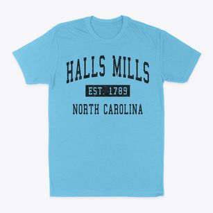 Halls Mills North Carolina Classic Established Classic Dad T-Shirt