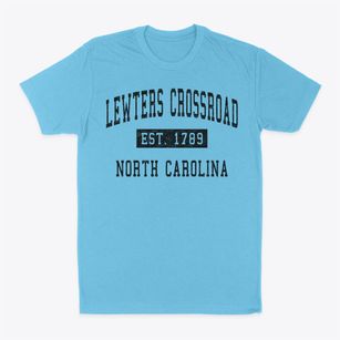 Lewters Crossroad North Carolina Classic Established Classic Dad T-Shirt