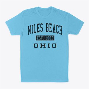 Niles Beach Ohio Classic Established Classic Dad T-Shirt