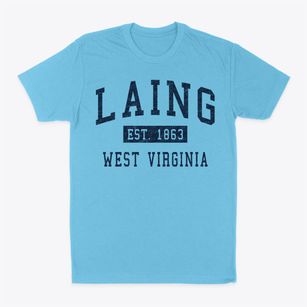 Laing West Virginia Classic Established Classic Dad T-Shirt