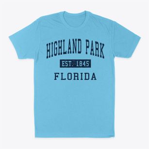 Highland Park Florida Classic Established Classic Dad T-Shirt
