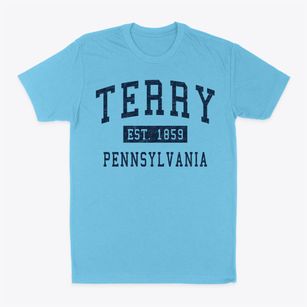 Terry Pennsylvania Classic Established Classic Dad T-Shirt