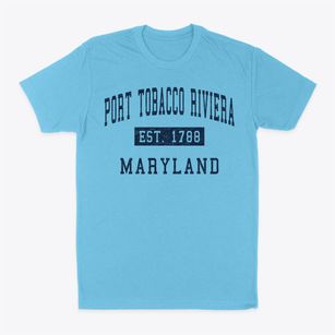 Port Tobacco Riviera Maryland Classic Established Classic Dad T-Shirt