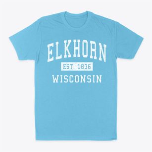 Elkhorn Wisconsin Classic Established Classic Dad T-Shirt