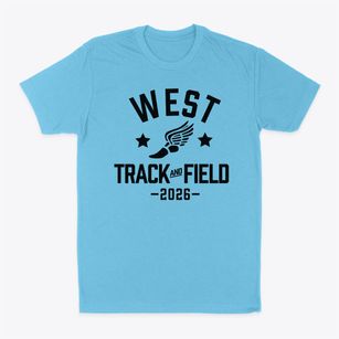 West Middle School Track and Field Classic Dad T-Shirt