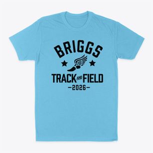 Briggs Fundamental School Track and Field Classic Dad T-Shirt