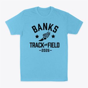 Banks Junior High School Track and Field Classic Dad T-Shirt