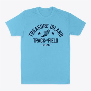 Treasure Island Elementary School Track and Field Classic Dad T-Shirt