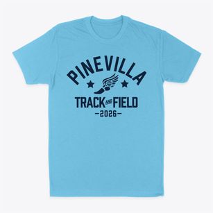 Pinevilla Elementary School Track and Field Classic Dad T-Shirt