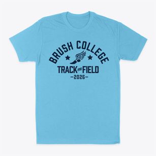 Brush College Elementary School Track and Field Classic Dad T-Shirt