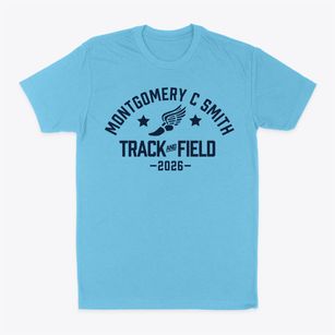 Montgomery C Smith Middle School Track and Field Classic Dad T-Shirt