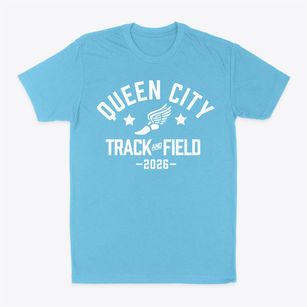Queen City High School Track and Field Classic Dad T-Shirt