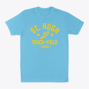 Saint Hugh Catholic School Track and Field Classic Dad T-Shirt