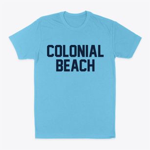 Colonial Beach Virginia Classic Block Classic Dad T-Shirt