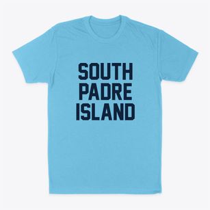 South Padre Island Texas Classic Block Classic Dad T-Shirt
