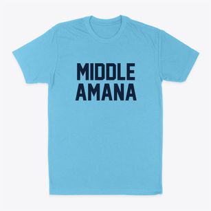 Middle Amana Iowa Classic Block Classic Dad T-Shirt
