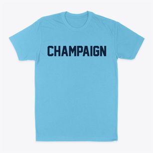 Champaign Illinois Classic Block Classic Dad T-Shirt